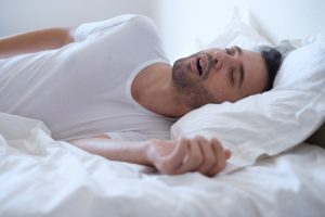 man with sleep apnea 